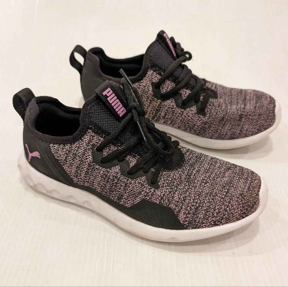 PUMA Carson 2 X women's knit Orchid Pink & black running shoes size 6.5